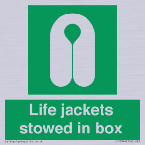 Life jackets stowed in box